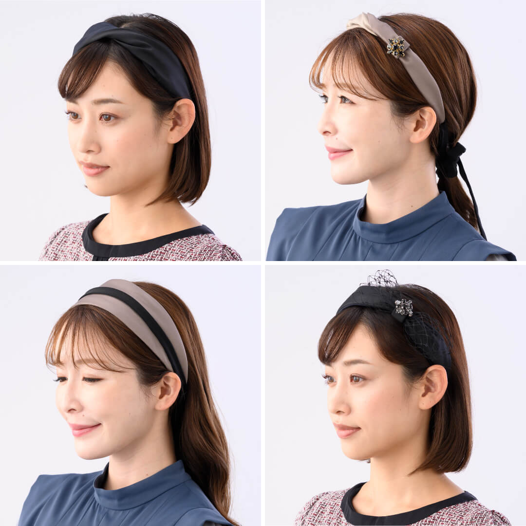 レディプレザント フレキシフィットヘアバンド(グレージュ) | フレキシ 