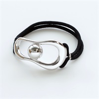SALE30%OFF Elaborate　sphere pony / silver color
