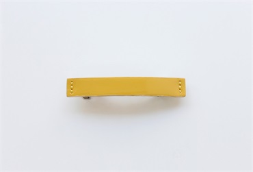 SALE50%OFF Elaborate　patent leather barrette small / yellow