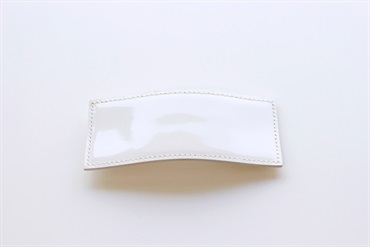 SALE50%OFF Elaborate　patent leather barrette big / white