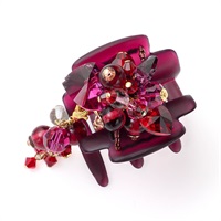 フローイングジュエル デザートクリップ 中(レッド)