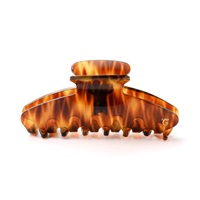 Plain Hair Clip LL (Brown)