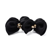 水晶護身符香蕉夾（金色）