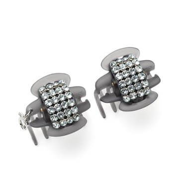 2/20発売 ダブルクリスタルメッシュ ホイップクリップ2個セット(アイスブルー)