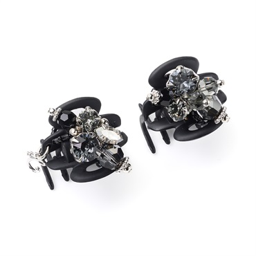 Sensual Flower Whip Clip Set of 2 (Black)