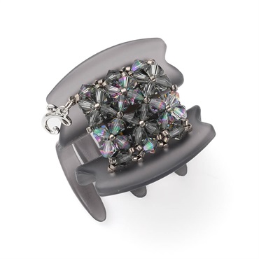 10/31発売 フローラルアイス デザートクリップ 中(グレー)