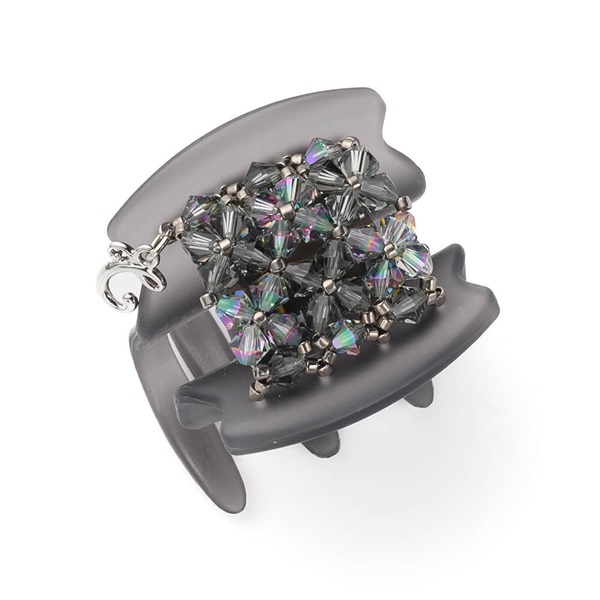 フローラルアイス デザートクリップ 中(グレー)