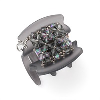 Floral Ice Dessert Clip, Medium (Gray)