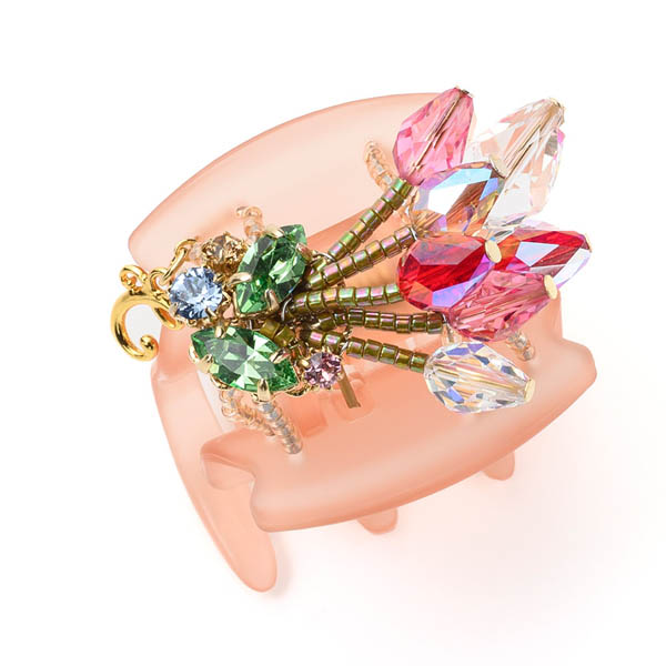 4/24発売 ファンフラワー「チューリップ」 デザートクリップ 中(ピンク)