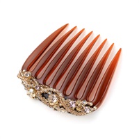 フローイングビーズ フレンチコーム(ベージュミックス)