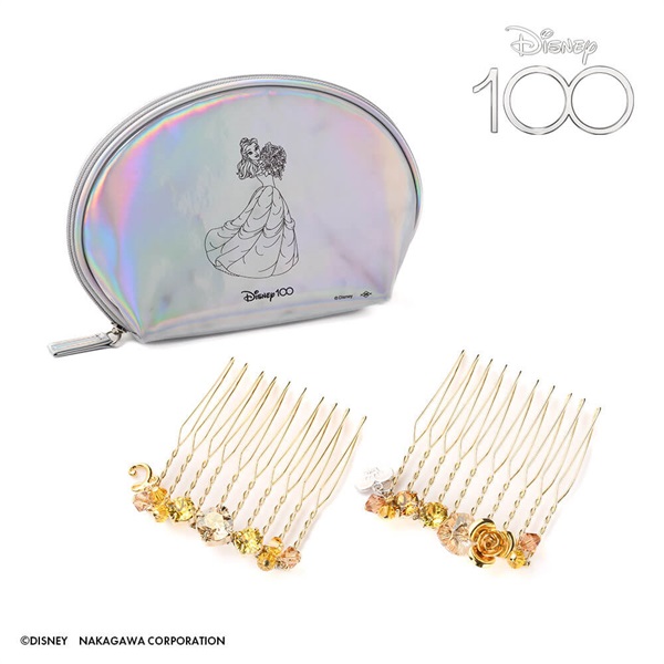 Disney100「ベル」コーム10足2個セット(イエローミックス) | コーム