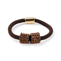 Crystal Mesh Ring Pony (Brown)