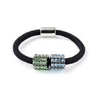 Crystal Mesh Ring Pony (Light Blue Mix)