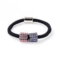 Crystal Mesh Ring Pony (Purple Mix)