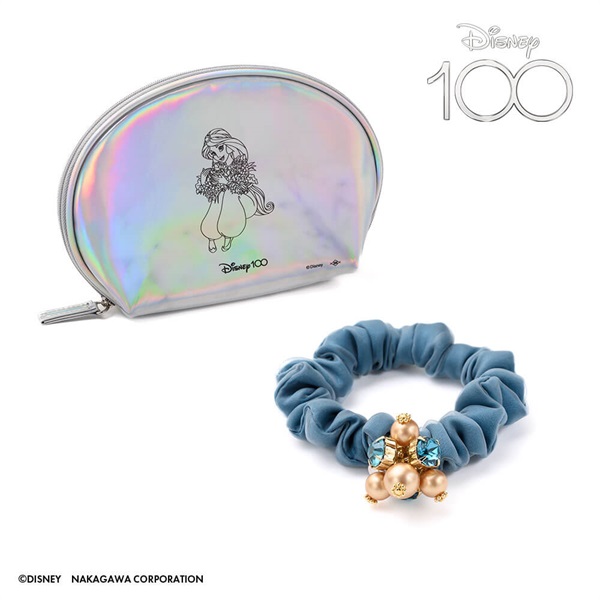 Disney100「ジャスミン」ミニシュシュ(ブルーミックス) | シュシュ