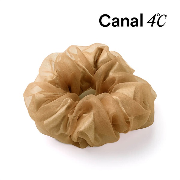 [網頁限定] Canal 4℃×Complex Biz Sakura Scrunchie (米色)