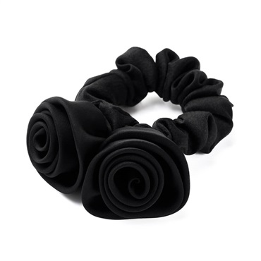 [Limited sales channel] Fleur Noir Scrunchie (Black)