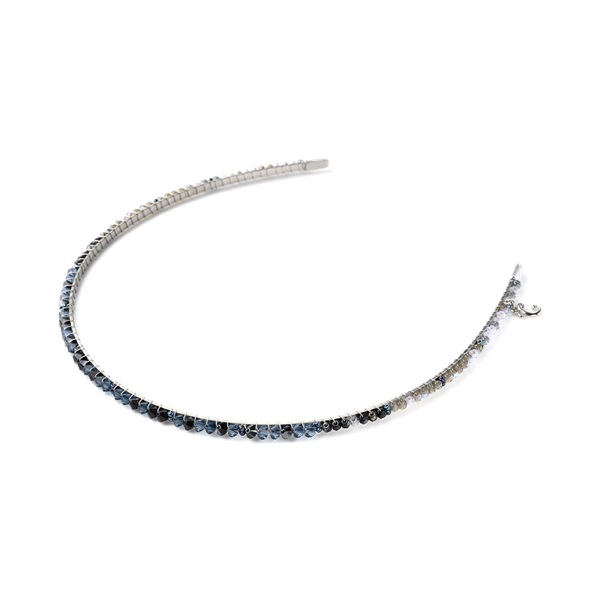 9/19発売 カットビーズグラデーション ヘアバンド(ブルー)