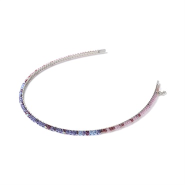 9/19発売 カットビーズグラデーション ヘアバンド(パープル)