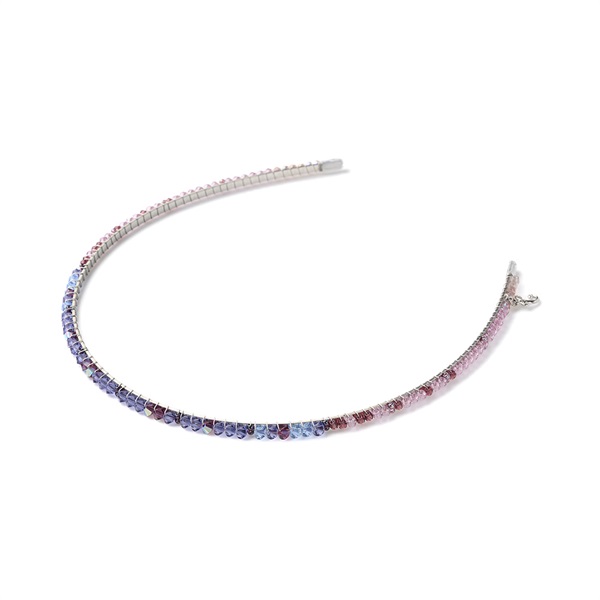 9/19発売 カットビーズグラデーション ヘアバンド(パープル)