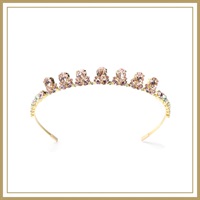 パリュールクリスタル ヘアバンド(ピンクミックス)