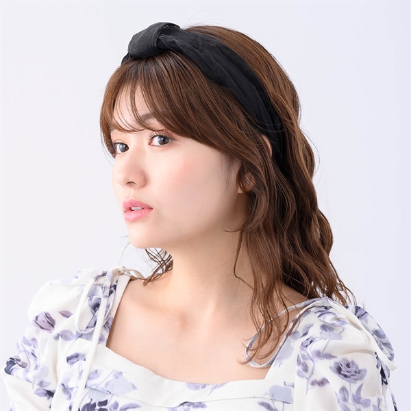 SALE30%OFF エアムーヴシャンブレー フレキシフィットヘアバンド(ブラック)