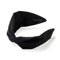 コクーンシャンブレー フレキシフィットヘアバンド(ブラック)
