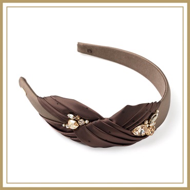 11/28発売 ジオラムリボン フレキシフィットヘアバンド(ブラウンミックス)