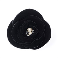 Divine Velvet Barrette(Black)