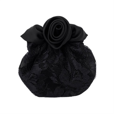 [Limited sales channel] Fleur Noir netted Barrette(black)