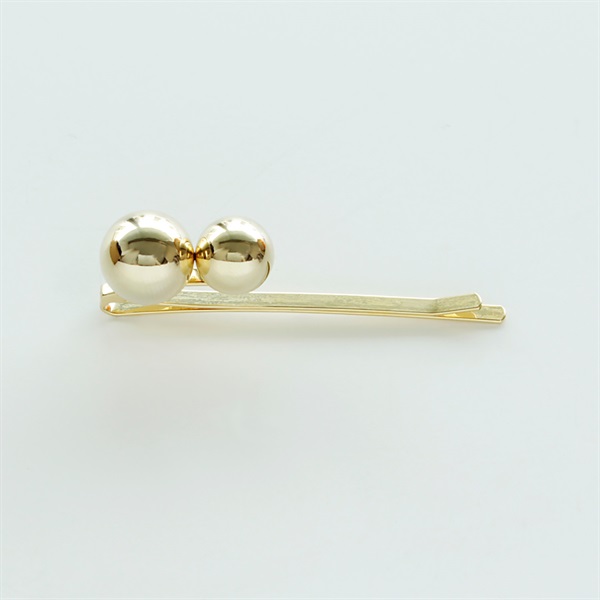 Elaborate　twin sphere float-pin / gold
