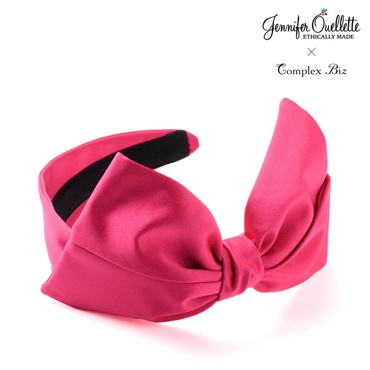 Jennifer Ouellette×Complex Biz リボンボウヘッドピース フレキシフィットヘアバンド(ライトピンク)