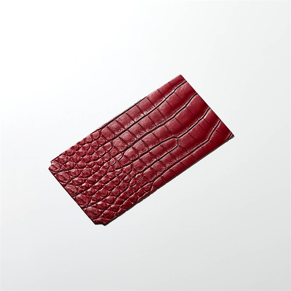 ROIS ROIA クロコダイルスマホカバー (ロイヤル・ガーネット) Type-B