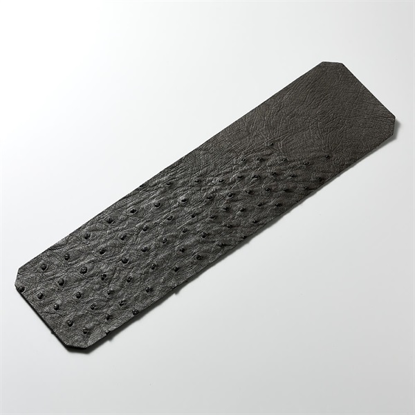 ROIS ROIA オーストリッチスマホカバー (アッシュ・グレー) Type-D