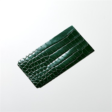 ROIS ROIA クロコダイルスマホカバー (インペリアル・エメラルド) Type-C