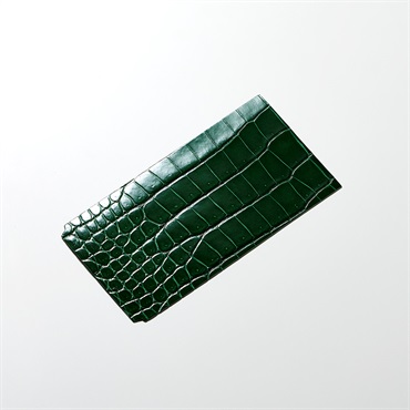 ROIS ROIA クロコダイルスマホカバー (インペリアル・エメラルド) Type-D