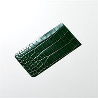 ROIS ROIA クロコダイルスマホカバー (インペリアル・エメラルド) Type-D