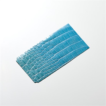 ROIS ROIA クロコダイルスマホカバー (ブルーオパール) Type-B