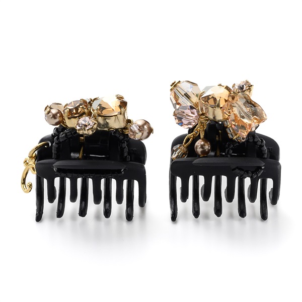 クリスタルアミュレット ホイップクリップ2個セット(ゴールドカラー