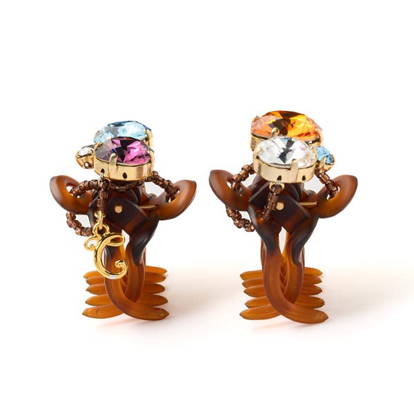 ラディアントジュエル ホイップクリップ2個セット(オレンジ