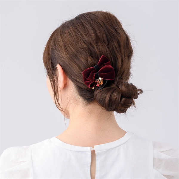 Complex Biz プライマリーベルベットデザートクリップ(中)⭐︎ポーチ付き 9/26発売 【販路限定】＜ポーチ付き＞プライマリーベルベット