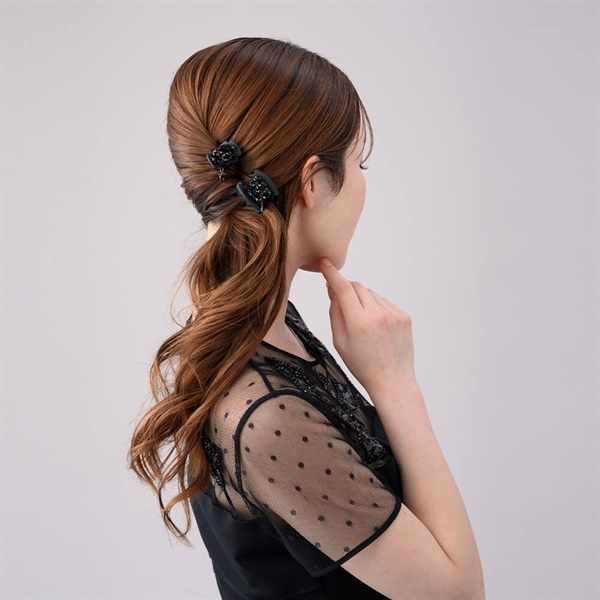 フローラルアイス デザートクリップ 中(ブラック) | デザートクリップ