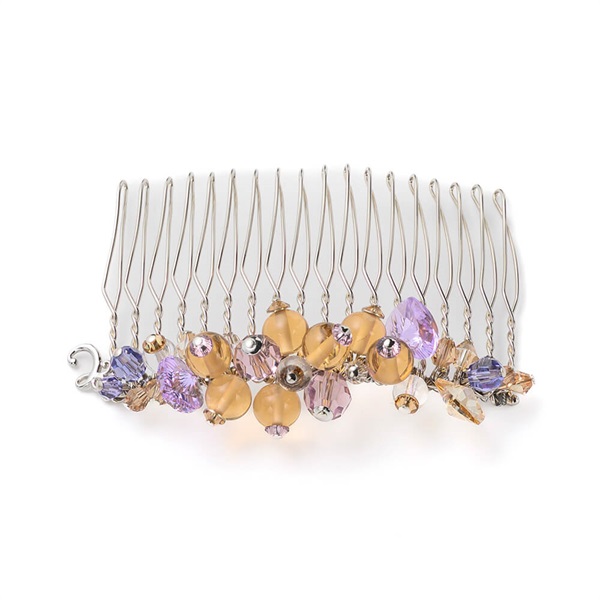 ヘアコーム　コンプレックスビズ ボタニカルグリッター ステンレスコーム(ピンク) | コーム | COMPLEX