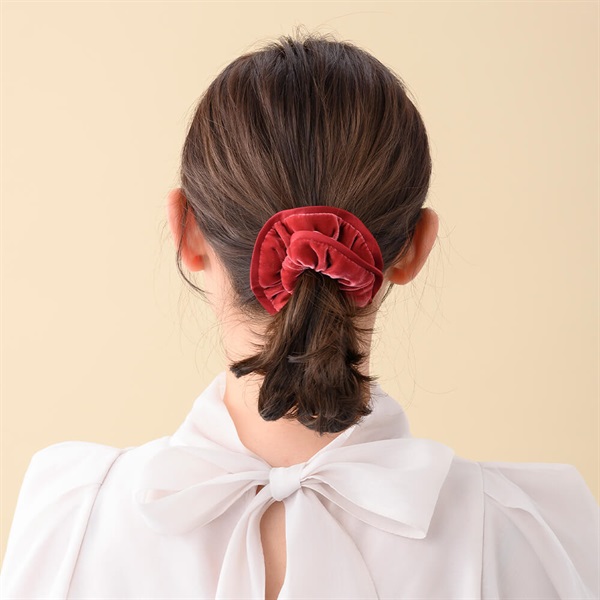【美品】コンプレックスビズ ラビットファー シュシュ 8/22発売 【販路限定】ジェミニキュプラ シュシュ(ブルー