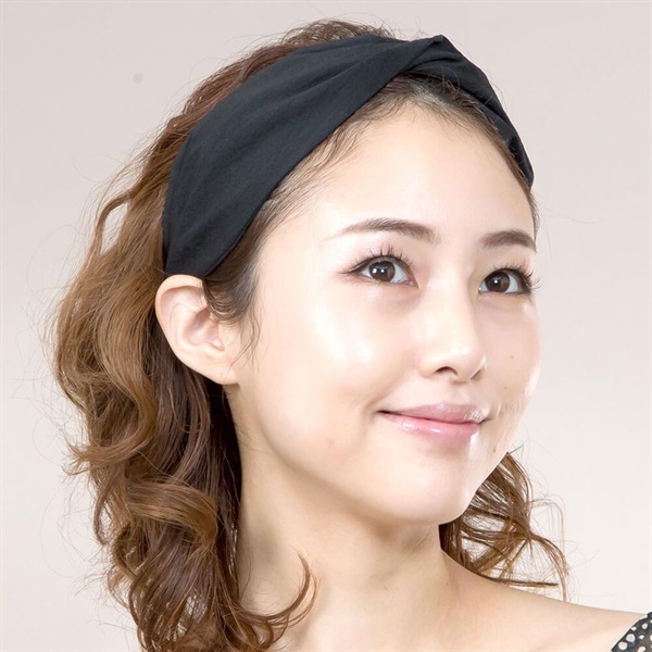 フレキシフィットヘアバンド コクーンシャンブレー(ブラック) | ヘア