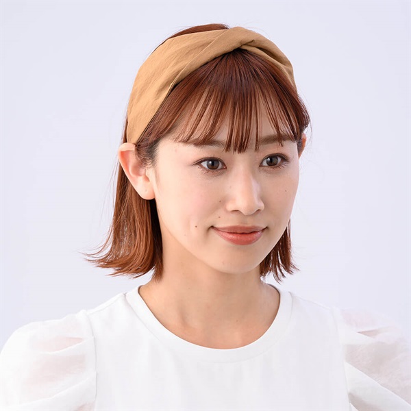 コクーンシャンブレー フレキシフィットヘアバンド(ブラウン) | ヘア