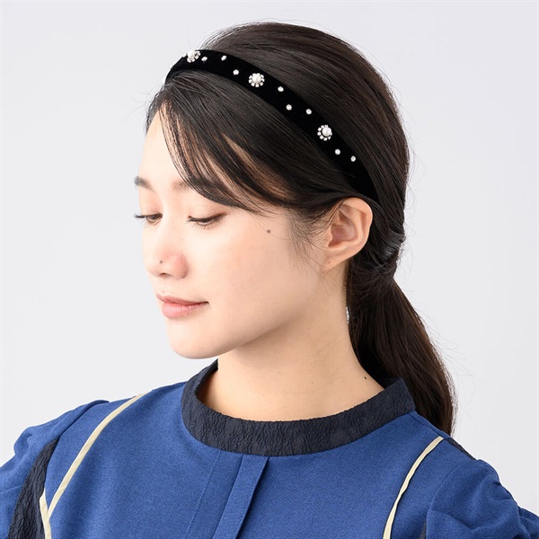 おしゃれ♡COMPLEXBiz♡ヘアターバン スカーフ ジュエル柄 新品