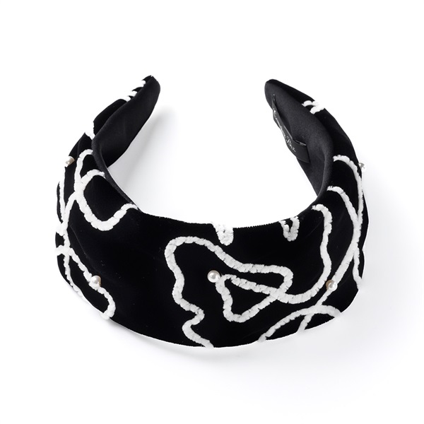 コンプレックスビズソフトエレガントベルベットフレキシフィットヘアバンド　ブラック ソフトエレガントベルベット フレキシフィットヘアバンド