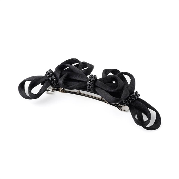 acca ブラックリボン バレッタ（金具8センチ） acca バレッタ acca