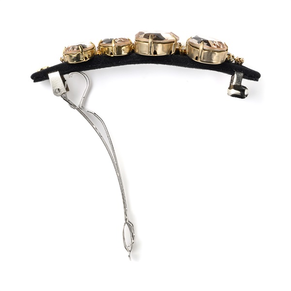 クリスタルアミュレット バレッタ(ゴールドカラー) | バレッタ